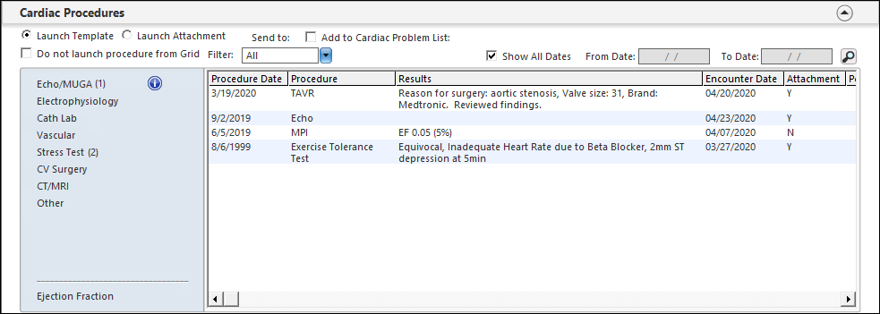 Cardiac Procedures - Attachments