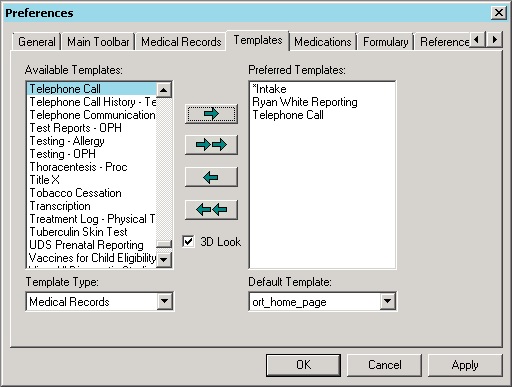 Set ort_home_page template as default