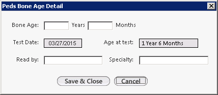 Peds Bone Age Detail