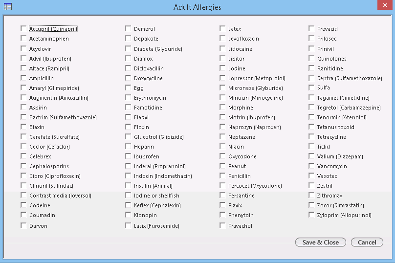 Adult Allergies
