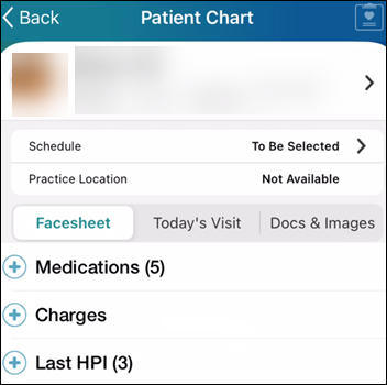 Patient Chart View