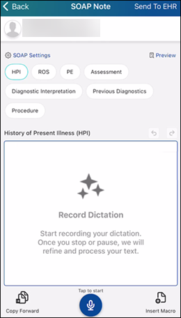 Copy forward button