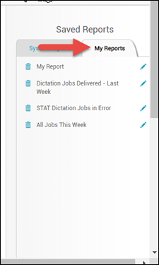 My Reports tab