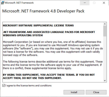license terms and conditions details