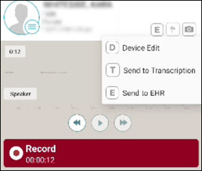 Streaming dictation edit options