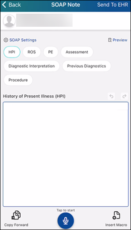 Copy forward button