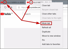 Chrome tab is muted