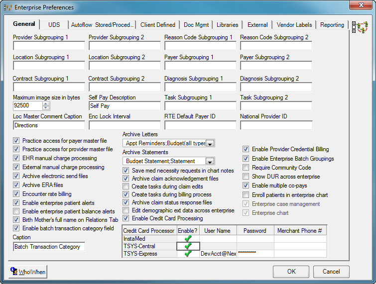 Select the Practice access for payer master file checkbox.