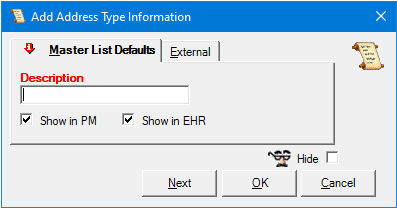 Add Address Type Information