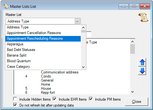 Select the client-defined field from Master List