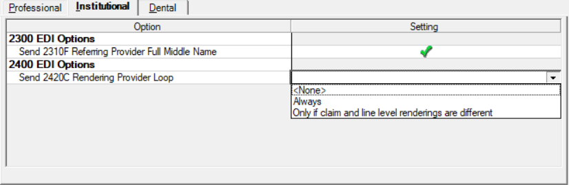 Setting Institutional EDI Claim Profile Rules