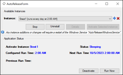 AutoReleaseForm Window