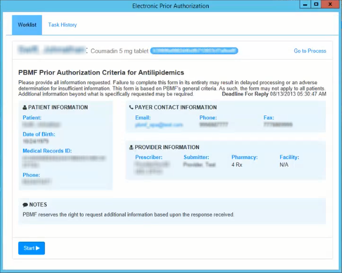Electronic Prior Authorization