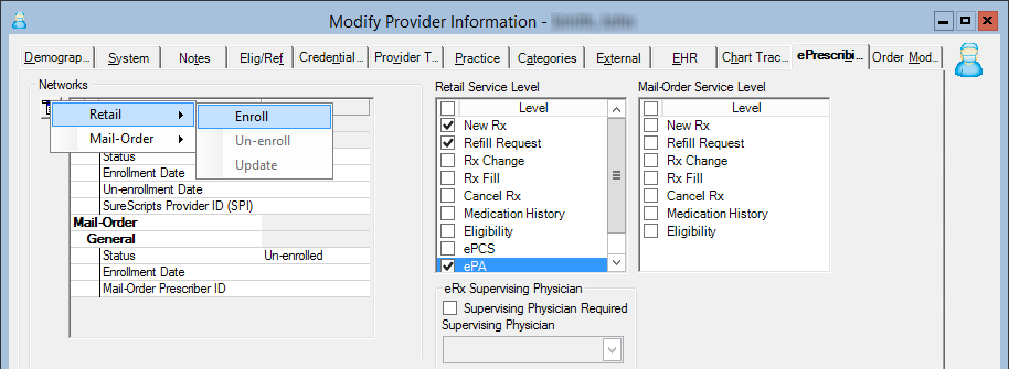 Modify Provider Information