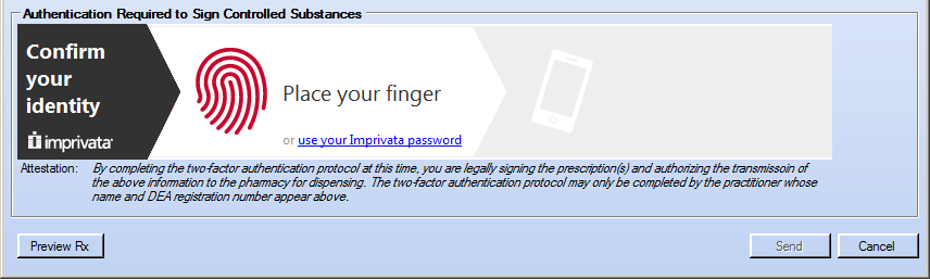 Authentication Required to Sign Controlled Substances
