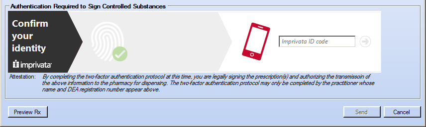 Authentication Required to Sign Controlled Substances
