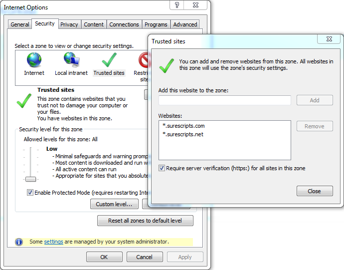 Internet Options