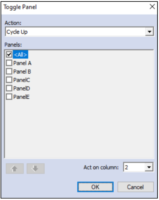 Toggle Panel window
