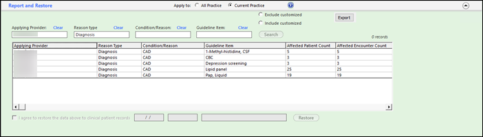 Report and Restore
