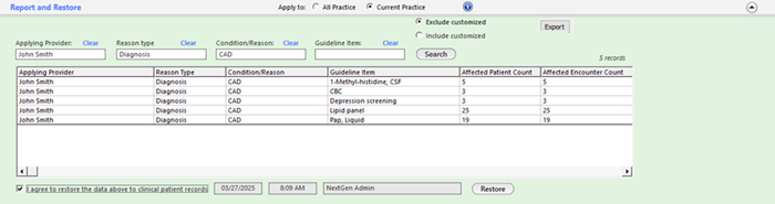 Report and Restore