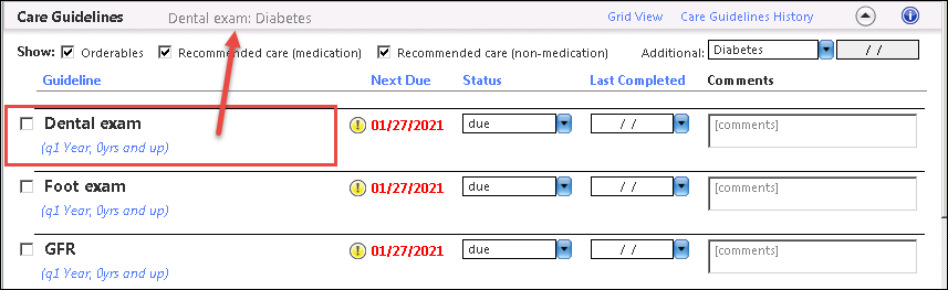 Care Guidelines Paged View