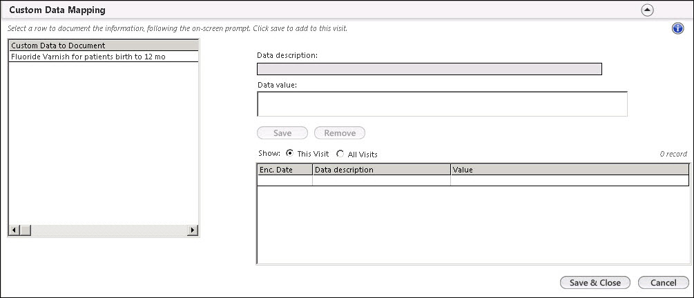 Custom Data Mapping