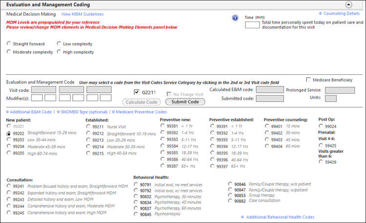 Evaluation and Management Coding