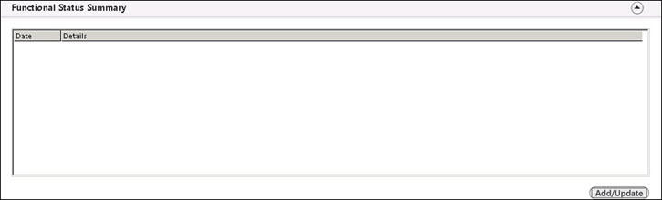 Functional Status Summary