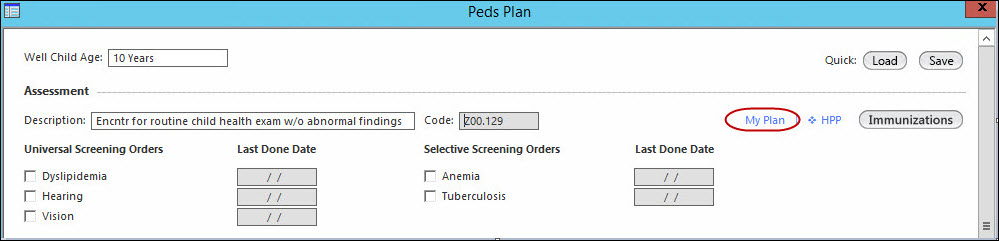 Peds Plan