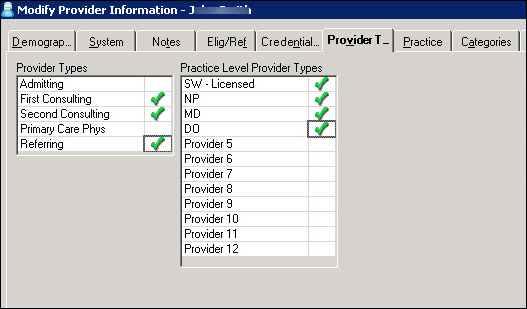Modify Provider Information