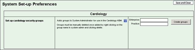 System Setup Preferences