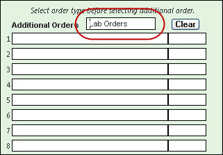 Additional Orders grid
