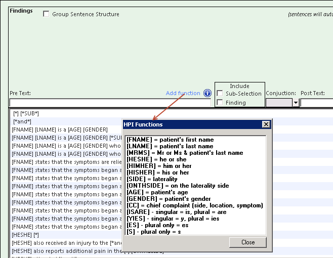 HPI Functions