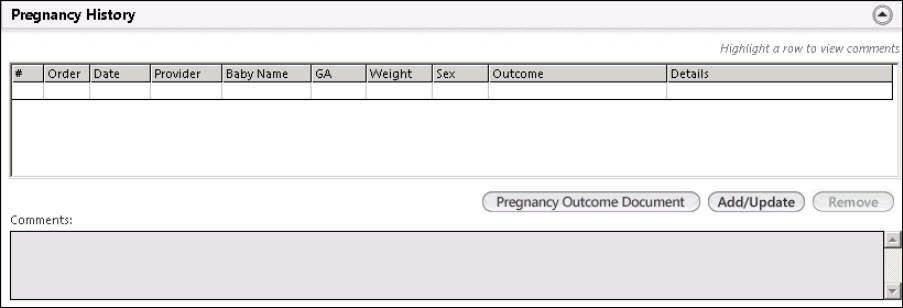 Pregnancy History