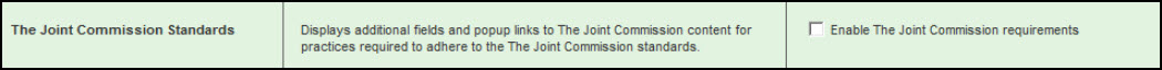 The Joint Commission Standards section