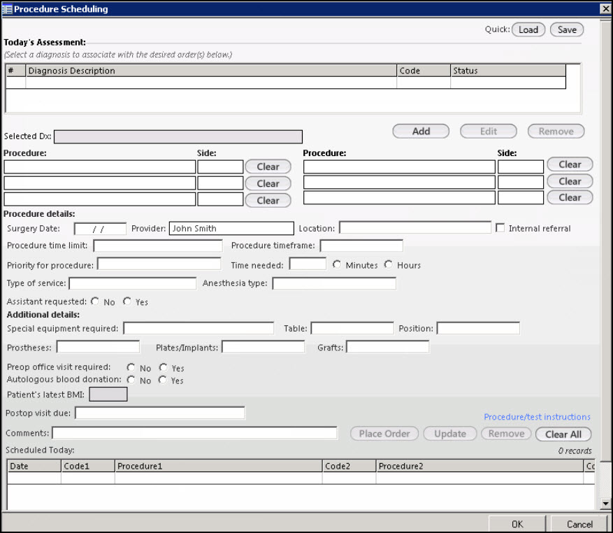Procedure Scheduling