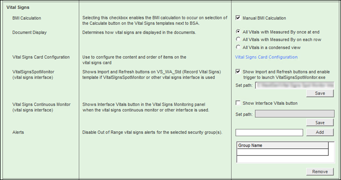 options_on_vital_signs_section