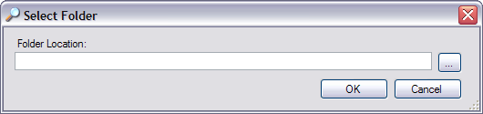 Select Folder window