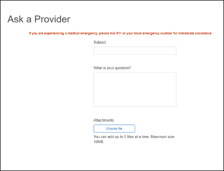 Ask a Provider