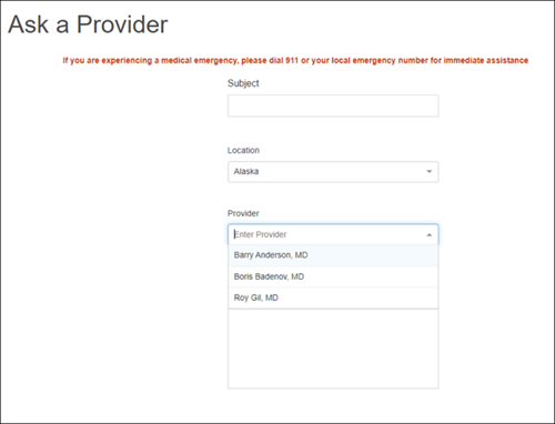 Ask a Provider