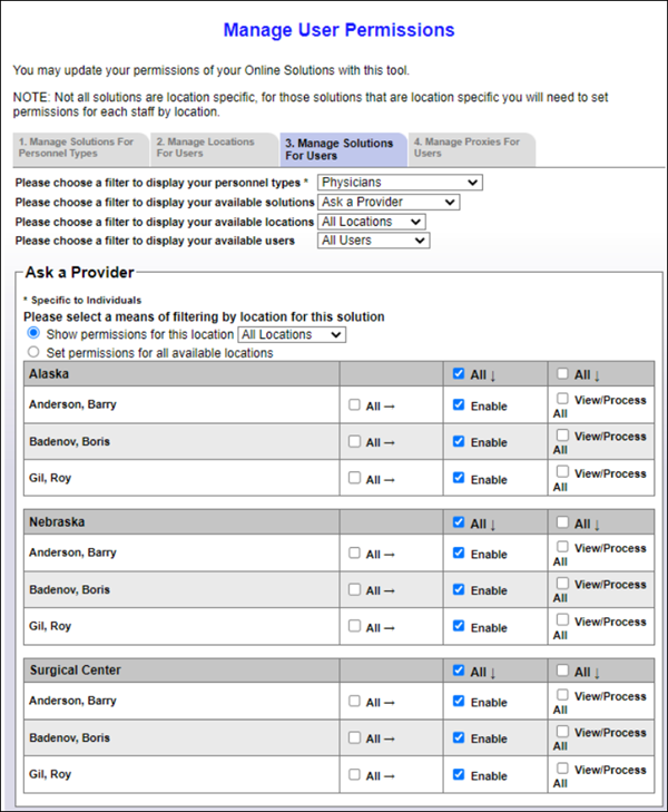 Ask a Provider_All Location and Provider Enabled