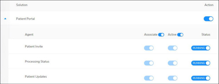 Patient Portal solution expanded on the tab