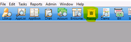 Image with the batch posting icon highlighted to show what it looks like.