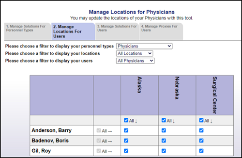 Manage Location For Users