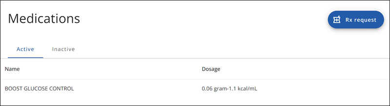 Medications page