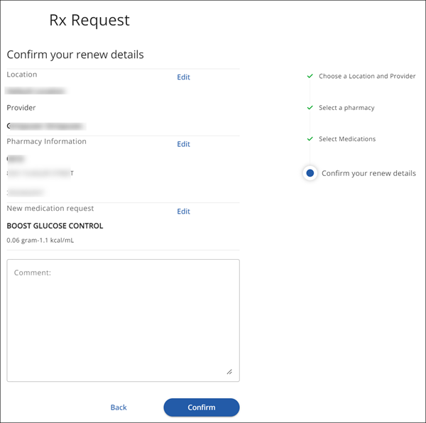 Confirm your renew details