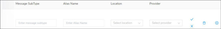 New row added to configure a new group