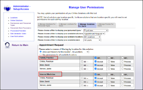 Appointment Request
